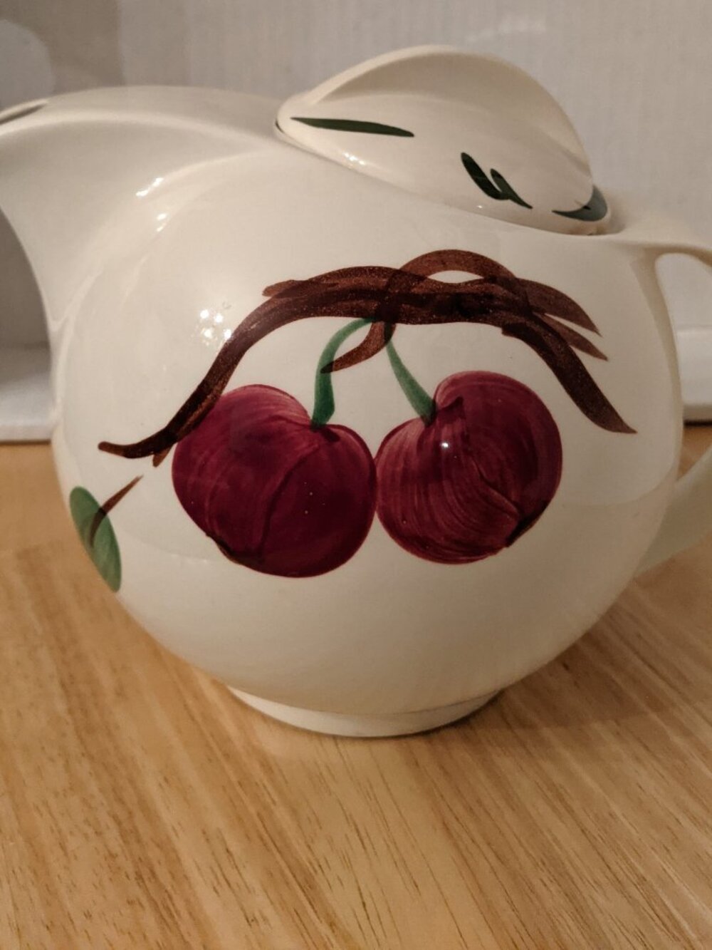 Rare HTF Vintage Blue Ridge Southern Pottery "Winesap" Ceramic Teapot